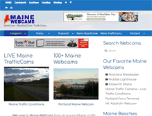 Tablet Screenshot of maine-webcams.com